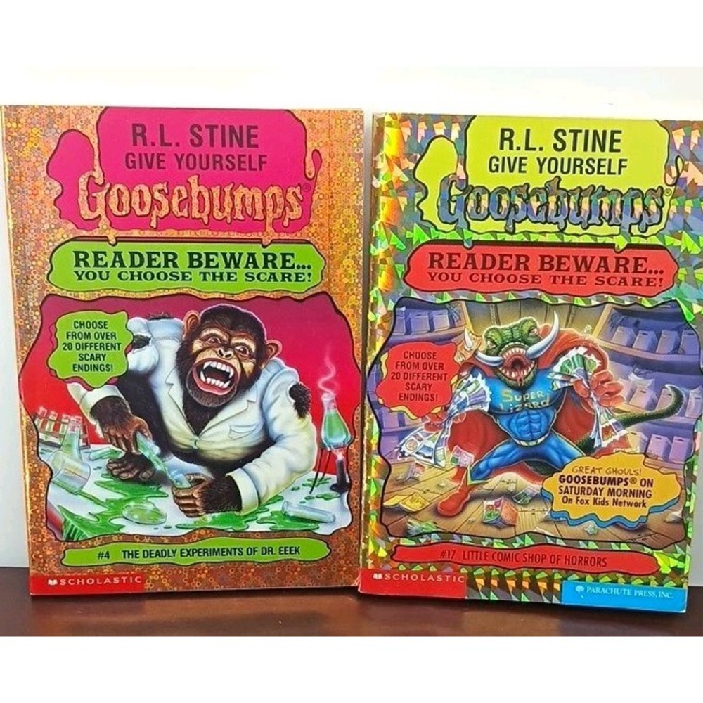 Give Yourself Goosebumps R.L. Stine Lot 2 #4/#17 PB Scholastic 1996 1st Edition